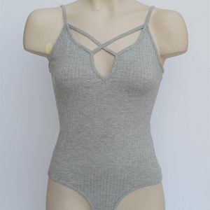 Wet Seal Grey Body Suit-XSmall